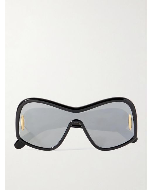 Loewe Wave Sonnenbrille mit D-Rahmen aus Azetat in Black für Herren