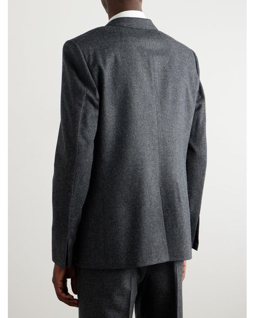 Givenchy Blue Wool-Flannel Suit Jacket for men