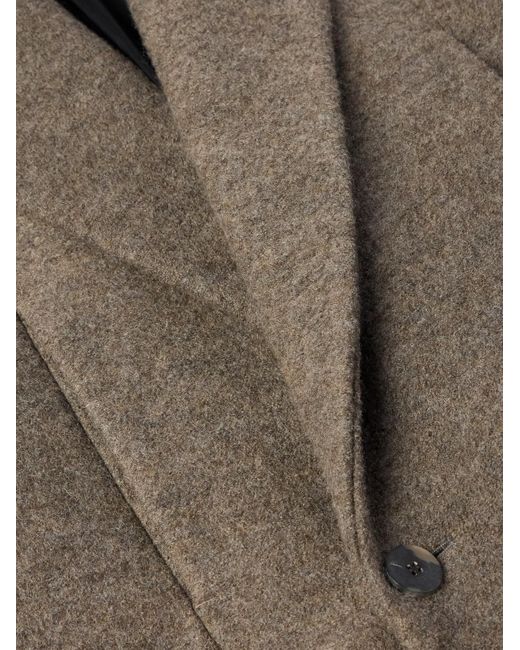 Fear Of God Natural Oversized Double-Breasted Boiled Virgin Wool Coat for men