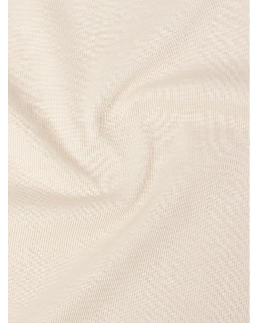 Loro Piana Natural Valpiana Silk And Cotton-Blend T-Shirt for men