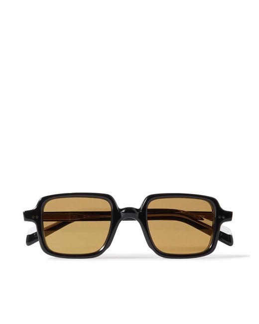 Cutler & Gross Black Gr02 Rectangle-Frame Acetate Sunglasses for men