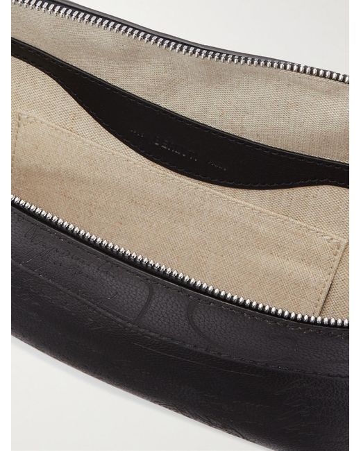 Berluti Black Rider Scritto Venezia Softy Full-grain Leather Belt Bag for men