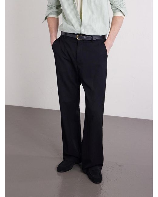 VINNY'S Black Marcel Suede Loafers for men