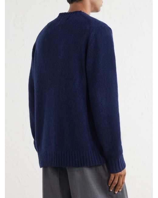 NN07 Blue Lee 6598 Merino Wool-Blend Sweater for men
