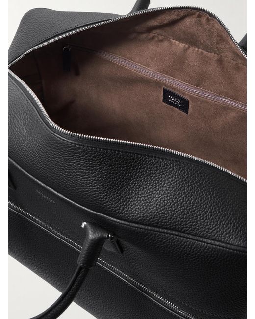 Serapian Reisetasche aus vollnarbigem Leder in Black für Herren