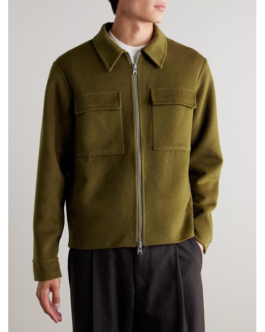 NN07 Green Alban 8447 Wool-blend Felt Jacket for men