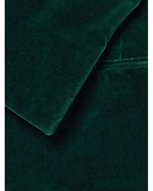 Kingsman Argylle Jacke aus Baumwollsamt mit Mandarinkragen in Green für Herren
