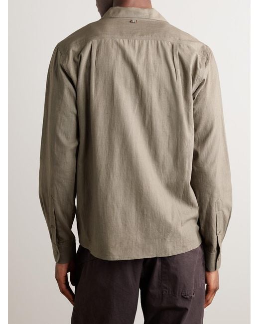 Kardo Natural Chintan Embroidered Cotton Shirt for men