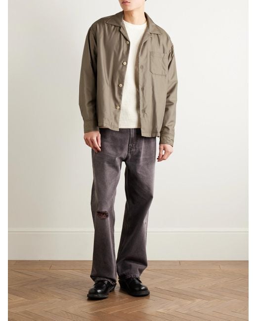 Visvim Multicolor Keesey Convertible-Collar Padded Silk-Twill Shirt Jacket for men