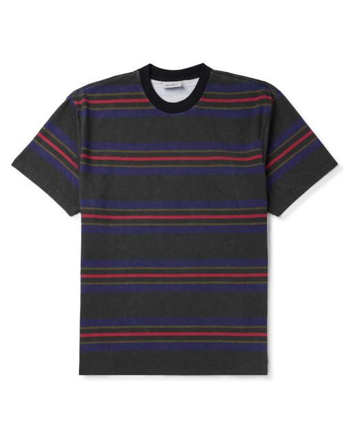 Carhartt Blue Oregon Striped Cotton-jersey T-shirt for men