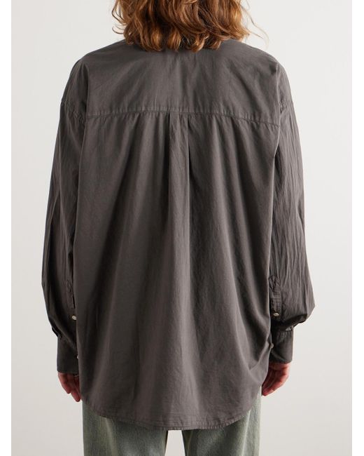 Our Legacy Gray Borrowed Button-down Collar Oversized Cotton-voile Shirt for men