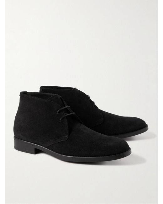 Tom Ford Black Robert Suede Chukka Boots for men