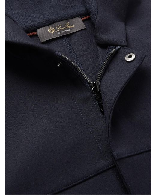 Loro Piana Blue Holburn Stretch Virgin Wool Jacket for men