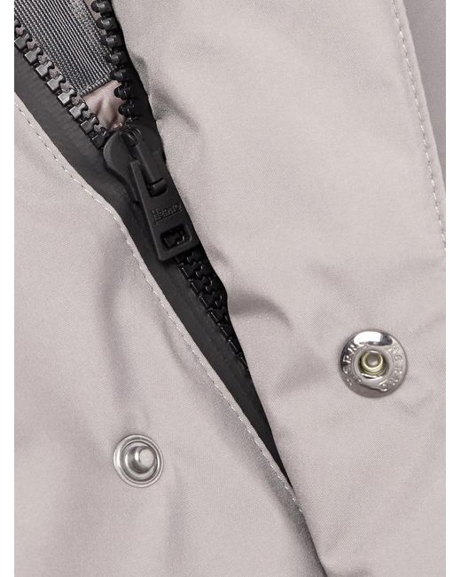 Laminar Gray Shell Hooded Down Coat for men