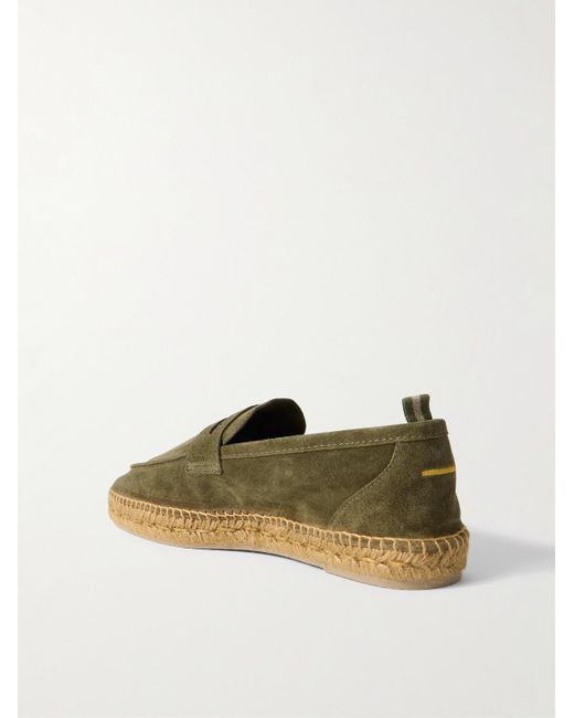Castaner Green Nacho Suede Espadrilles for men