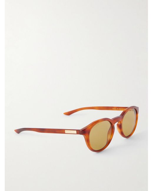 Gucci Orange Round-Frame Acetate Sunglasses for men