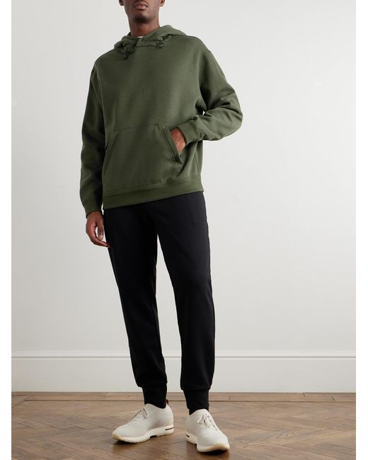 Loro Piana Green Vogel Cotton And Cashmere-Blend Jersey Hoodie for men