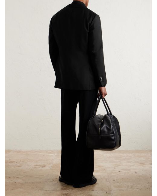Saman Amel Black Woven Blazer for men