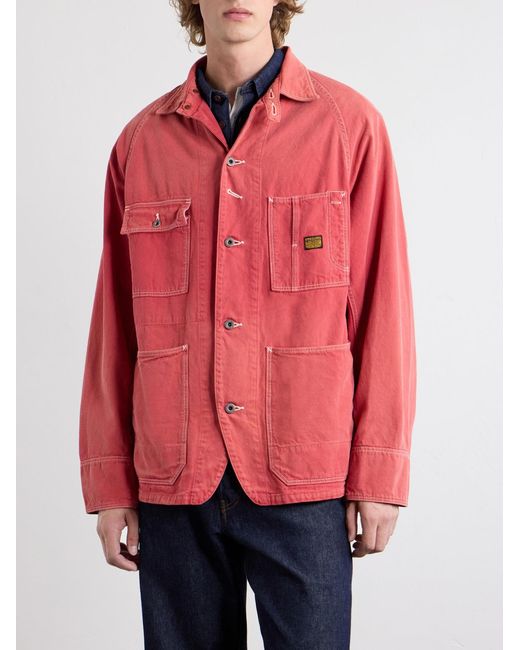 Kapital Red Cactus Cotton-Canvas Jacket for men