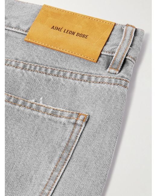 Jeans A Gamba Dritta di Aimé Leon Dore in Gray da Uomo