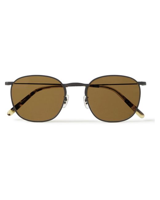 Oliver Peoples Metallic Goldsen Sun Round-frame Titanium Sunglasses for men