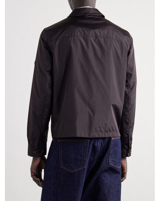Burberry Gray Logo-Appliquéd Shell Jacket for men