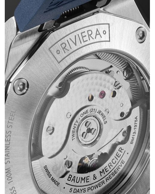 Baume & Mercier Blue Riviera Automatic Stainless Steel Watch, Ref. M0a10701 for men
