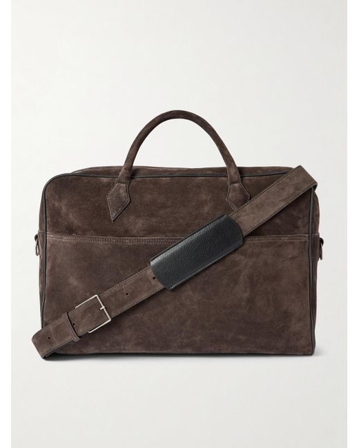 Metier Brown Closer Two Day Suede Holdall for men