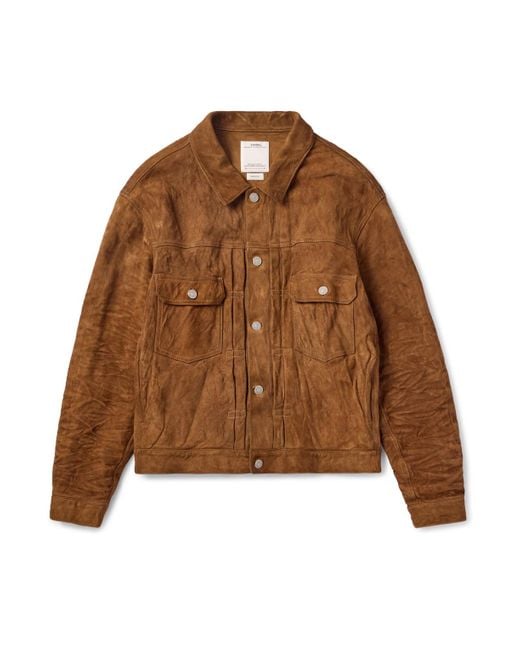 ジャケット・アウター VISVIM LEATHER SUEDE 101 Visvim Suede Jacket in Brown for Men | Lyst