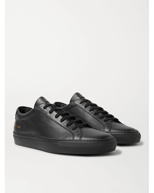 Common Projects Black Original Achilles Leather Sneakers for men