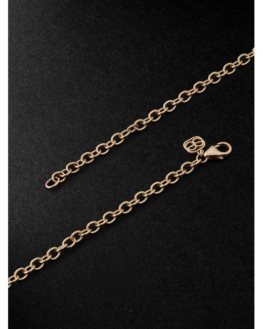 Sydney Evan Black Mushroom Large Gold Pendant Necklace for men