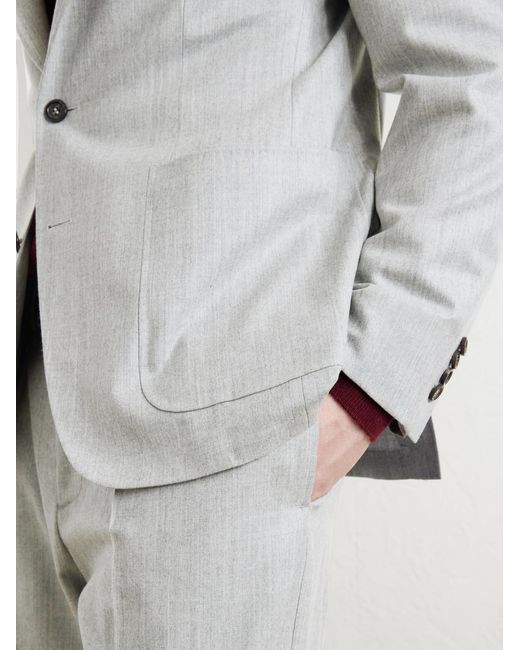 Canali White Kei Wool Blazer for men
