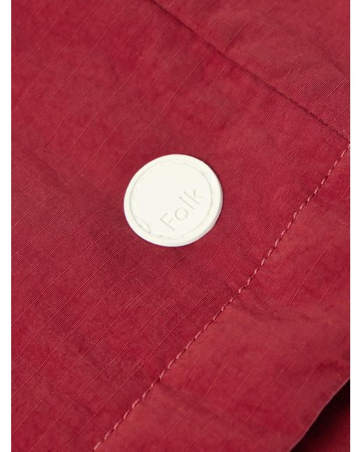 Folk Bomberjacke aus wattiertem Ripstop in Red für Herren