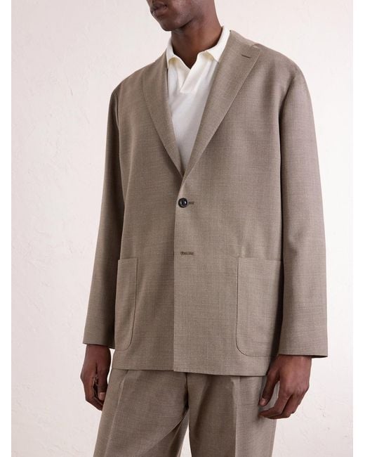 Boglioli Brown K-jacket Virgin Wool Suit Jacket for men