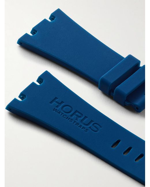 HORUS WATCH STRAPS Blue Tang 42Mm Rubber Watch Strap for men