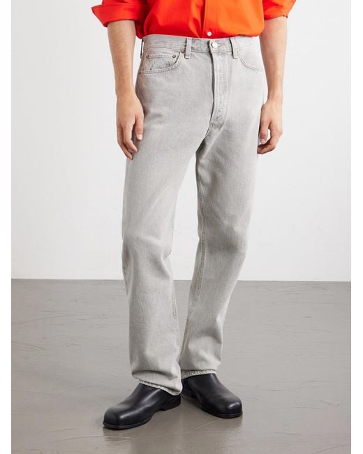 Agolde Gray 90's Straight-Leg Jeans for men
