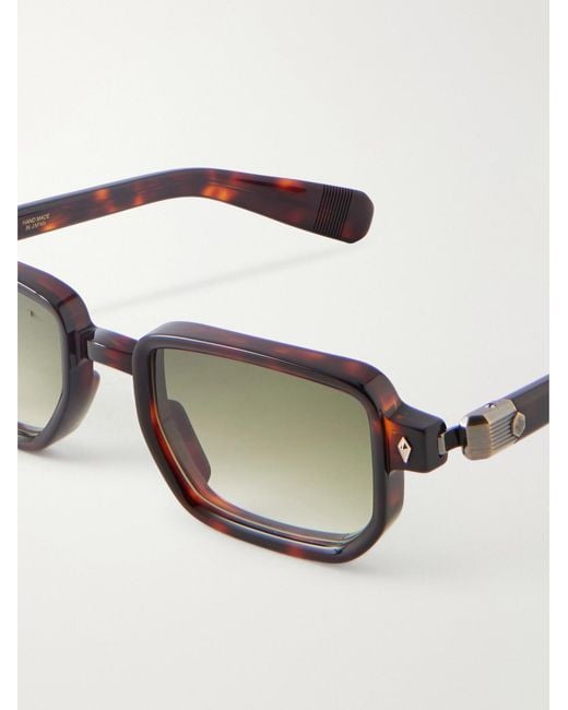 sato Brown Ran Ii Square-Frame Acetate Sunglasses for men