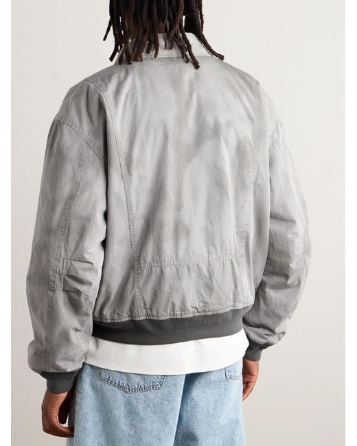 Acne Gray Orlinga Cotton-Twill Bomber Jacket for men