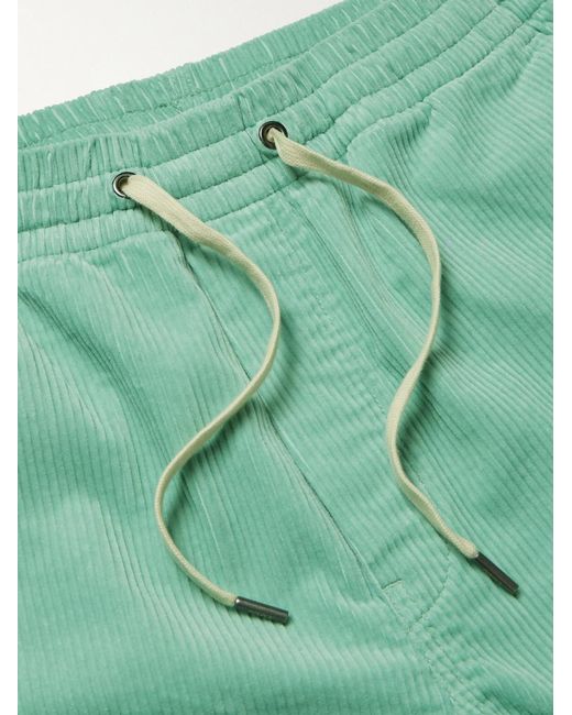 Polo Ralph Lauren Green Straight-Leg Cotton Drawstring Shorts for men