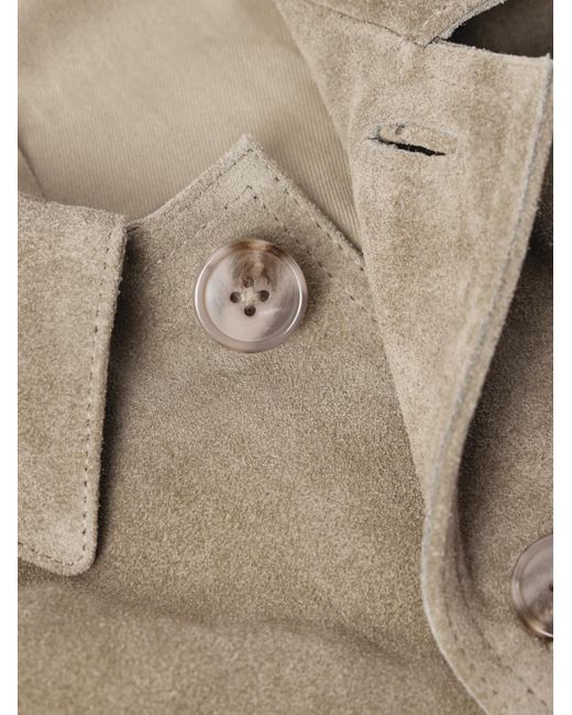 Officine Generale Natural Leonide Suede Jacket for men