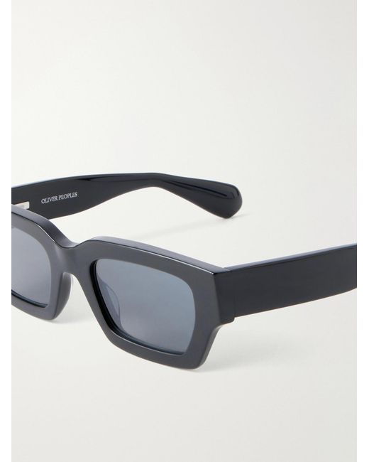 Oliver Peoples Blue Jil Sander Edition 6 Square-Frame Acetate Sunglasses for men
