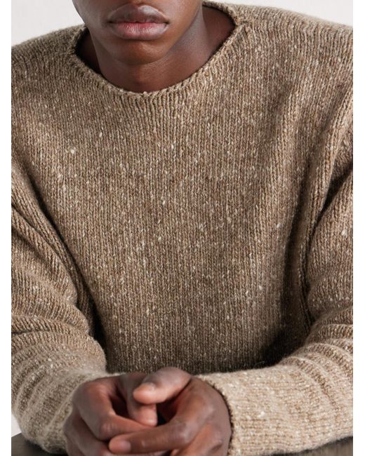 Auralee Natural Wool Sweater for men