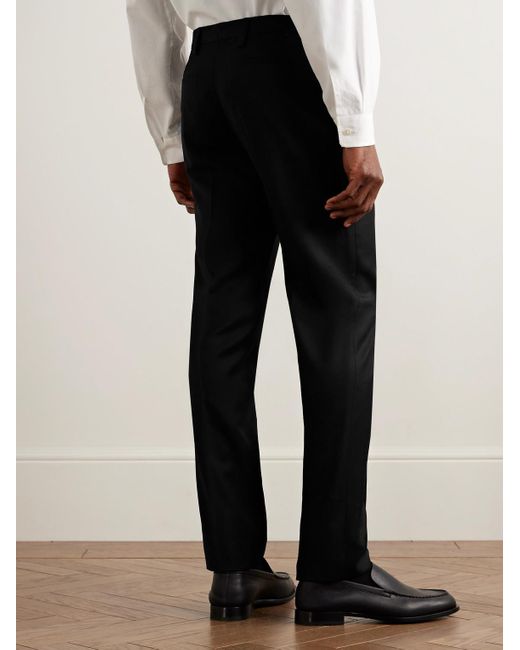Paul Smith Black Slim-fit Wool And Cashmere-blend Flannel Suit Trousers for men