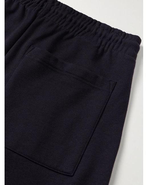 Dries Van Noten Blue Straight-Leg Cotton-Jersey Sweatpants for men