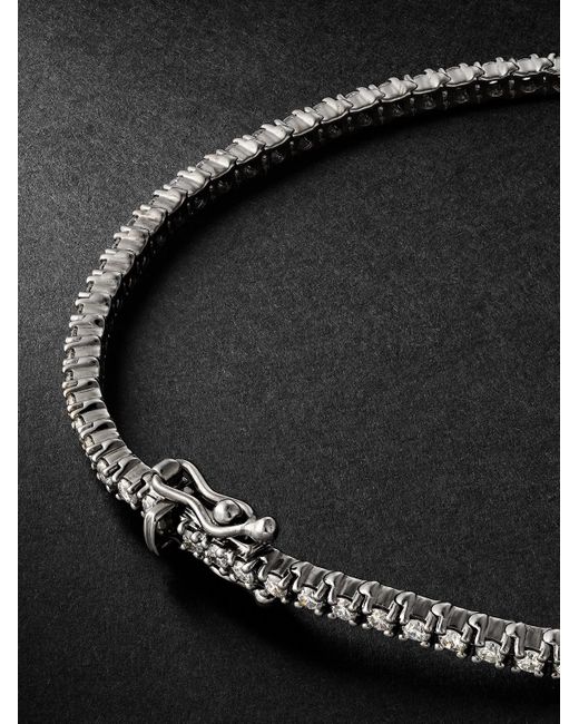 KOLOURS JEWELRY Spectra Blackened Diamond Tennis Bracelet for men