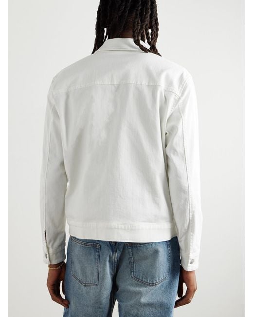 Altea White Denim Jacket for men