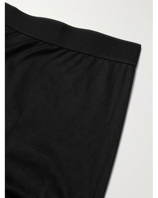 Zimmerli of Switzerland Black Sea Island Cotton Boxer Briefs for men