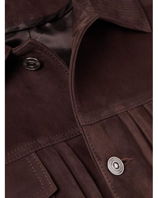 Mr P. Brown Suede Jacket for men