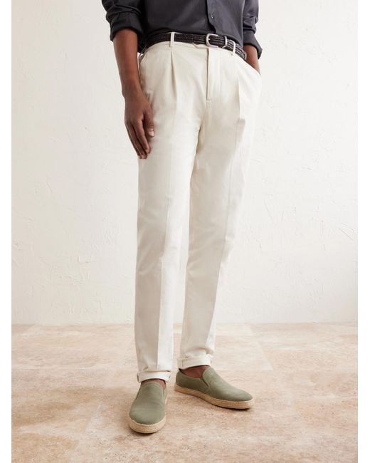Brunello Cucinelli Natural Suede Espadrilles for men