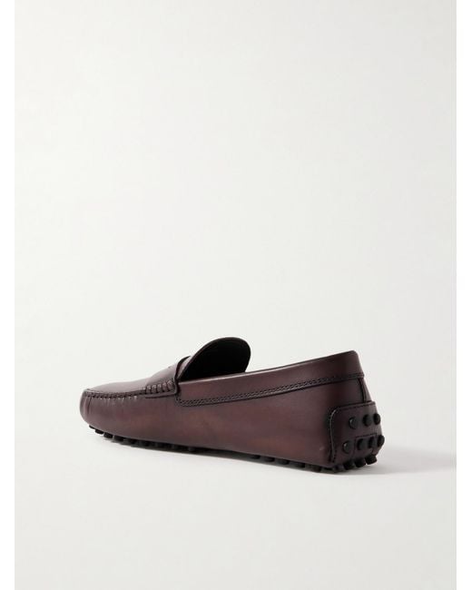 Tod's Gommino Mokassins aus Leder mit Logoprägung in Red für Herren